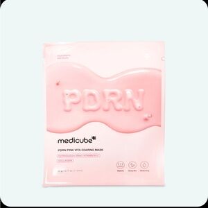 Medicube PDRN Pink Vita Coating Mask 2 piece set Korean skincare NEW NWT Smoke